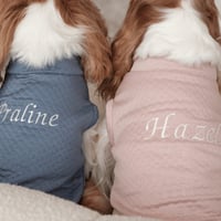 Image 3 of CUSTOM EMBROIDERED LOUIE VEST - DENIM 