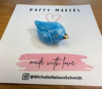 Image 1 of Bluebird of Happiness Ceramic Figurine - Free Shipping in Contiguous US