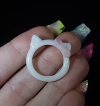 Image 2 of White Hello Kitty Ring 