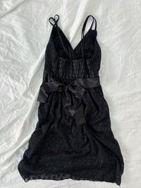 Image 2 of 00s bow black dress // 36