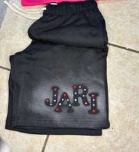 Dark Grey Rhinestone SweatShorts
