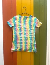 Image 1 of Krusty's Kustoms Rainbow Stripe Tee