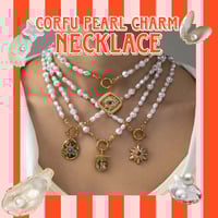 Image 1 of CORFU PEARL CHARM NECKLACE 