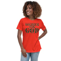 Image 1 of Soldier For God Women's Relaxed T-Shirt