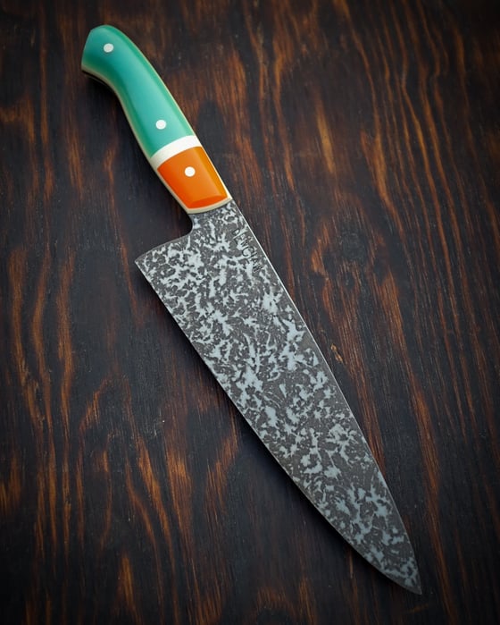 Image of 7.75” Western Chef - OPAL/ORANGE