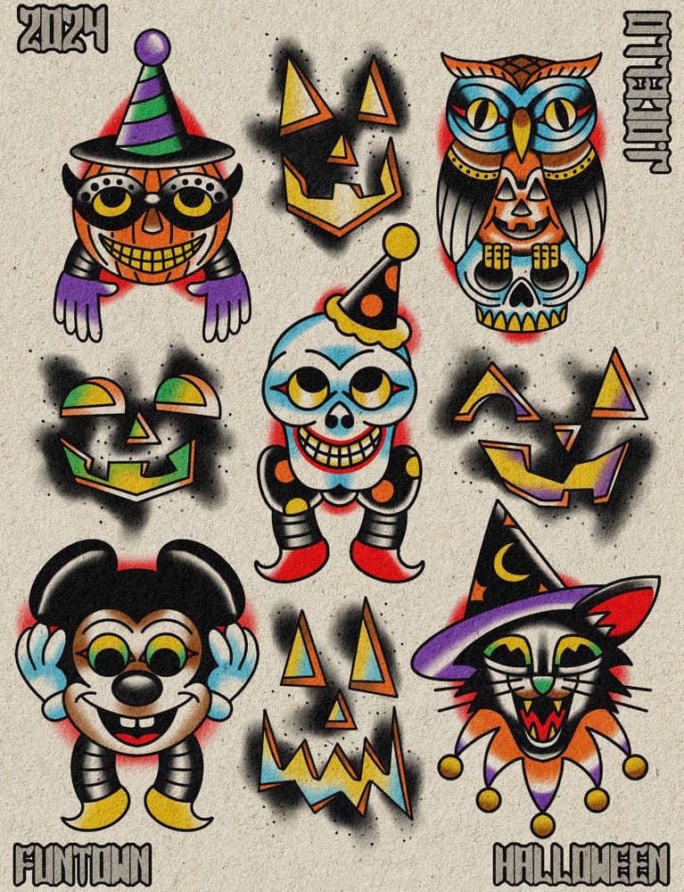 Image of Halloween 2024 FLASH SHEET 11X14