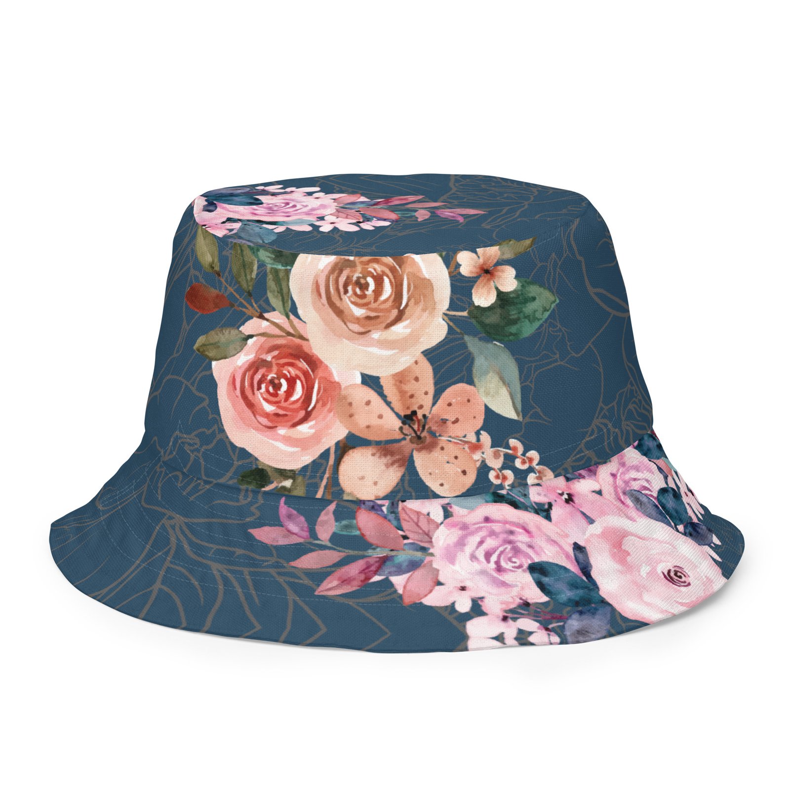 【MUDIDI】Reversible flower bucket hat 005 MUDIDI】Reversible flower bucket hat 005 all-over-print