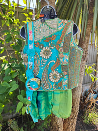 Image 19 of Mykonos Jewelled Waistcoat -  Green 6-8 UK  