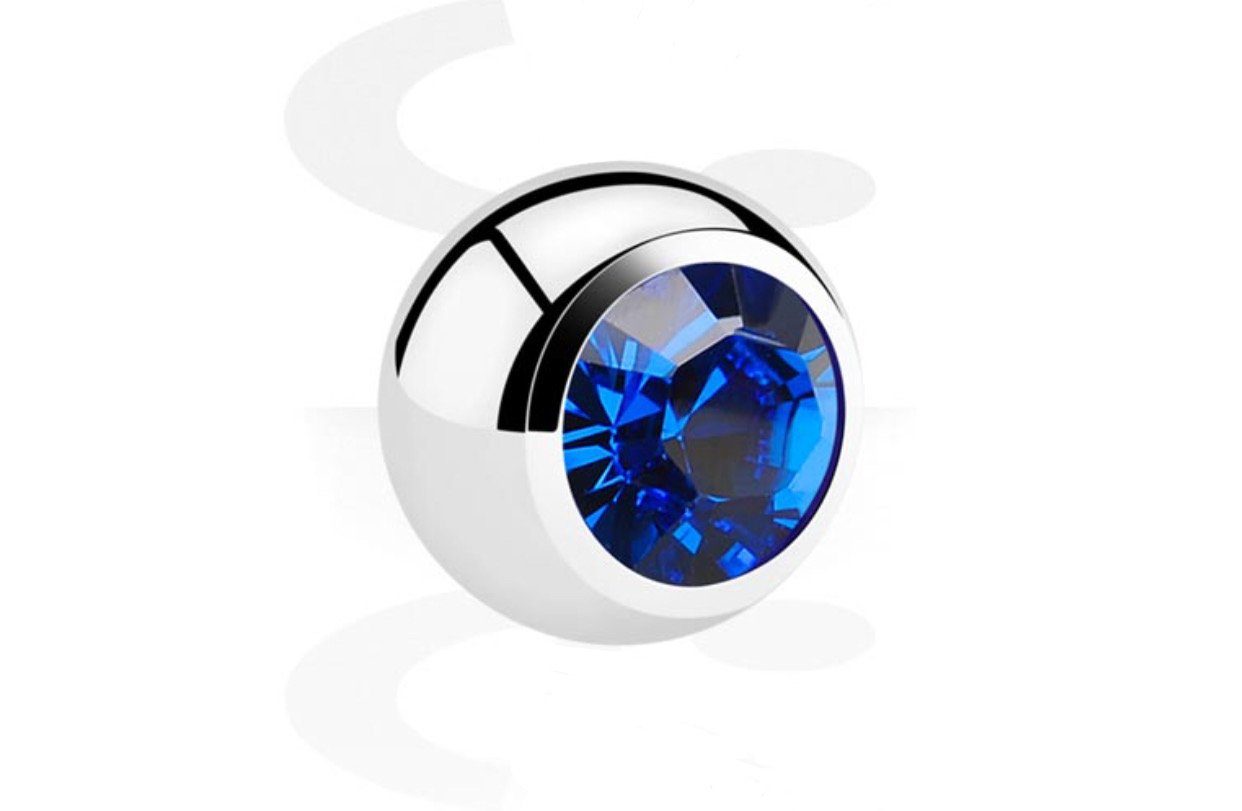 BALL JEWERLY PIERCING - SAPPHIRE ZIRCON