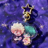 Image 1 of Our Hero BakuDeku Keychain