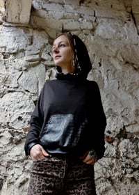 Image 1 of Mamba Hoodie black Snake, Zebra Hood