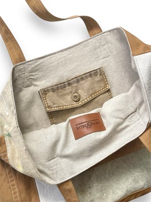 Image of PATCHWORK PAINTER'S TOTE #1