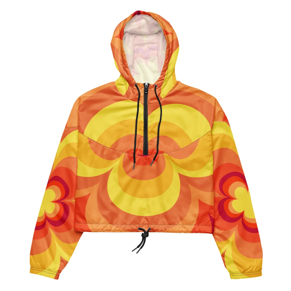 Image of Women’s cropped Groovy windbreaker