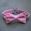 Pink Bats Kids Bow Tie