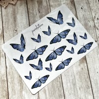 Image 3 of Fairy Butterfly Sticker Sheet | Transparent & Premium White Sticker Vinyl