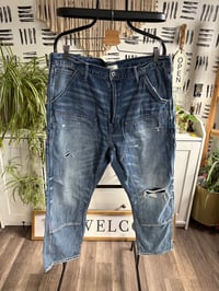 Image 1 of  Distressed carpenter denim