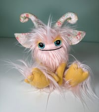 Image 1 of Happy Horned Monster - Light Pink