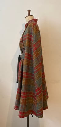 Image 4 of Check Stalker Belted Cape