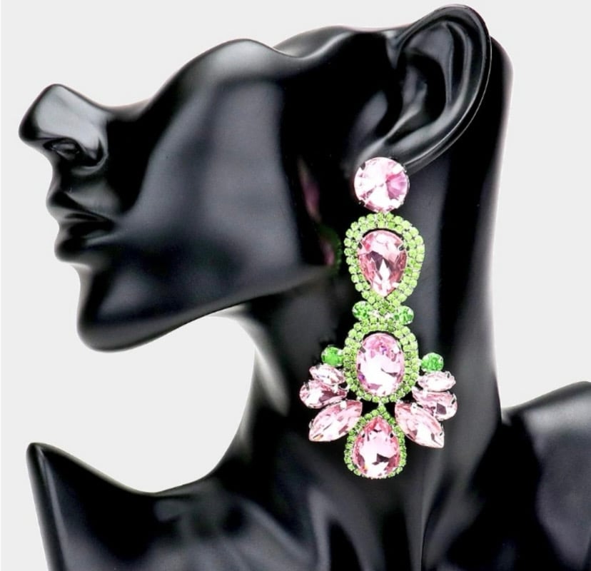 Image of Crystal Drop Earrings 