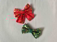 Image 1 of Xmas Stars Sailor Bow / Bow Tie