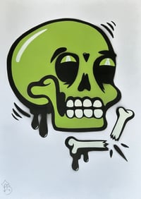 Image 2 of SkullTag Green
