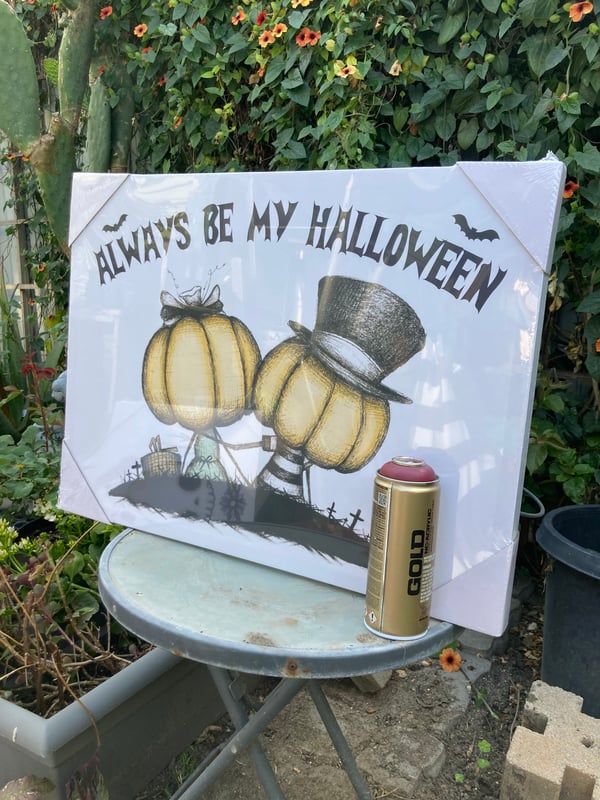 Image of “Always be My Halloween” canvas print
