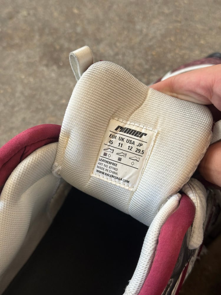 Image of Balenciaga Burgundy Runners