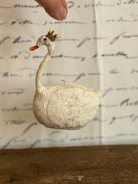 Image 3 of Spun cotton swan ornament
