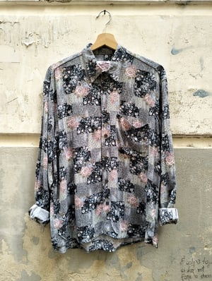 Camicia quadroni e rose