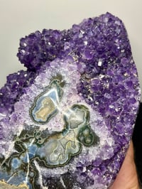 Image 18 of Large Amethyst & Polished Agate Statement Piece #3008