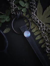 Image 3 of Moonstone witches coffin nail necklace 