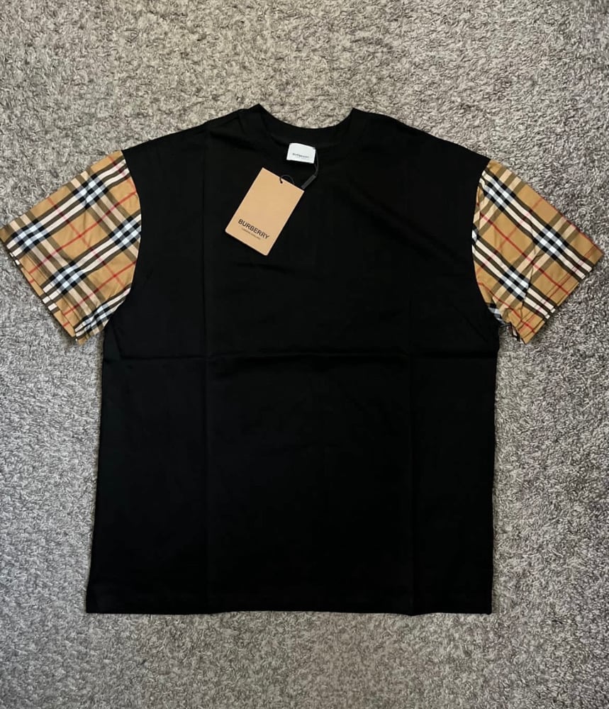 Image of Burbrry Check Sleeve Shirts