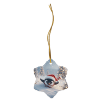 Image 2 of Ceramic ornament (Penguin sliding in the snow)