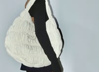 Image 2 of  Pearl Puffer Bag in Cream (Pre-order)