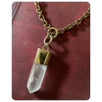 Image 2 of Solid Brass Choke Chain/Lariat Necklace