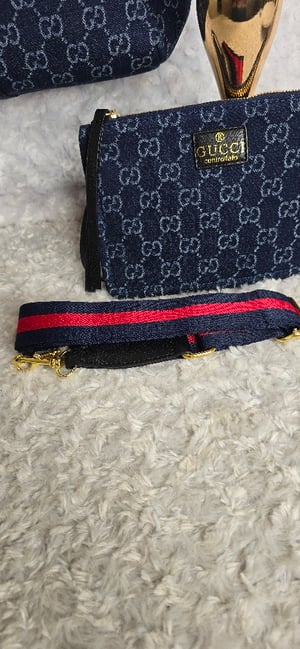 Image of Dark denim Gorg girl Shoulder bag/ Matching hat