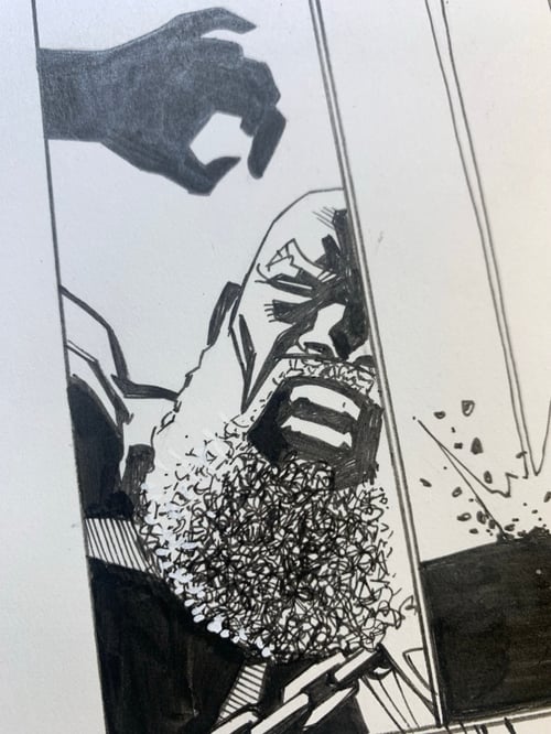 Image of POWER MAN:TIMELESS #1. page07 original art