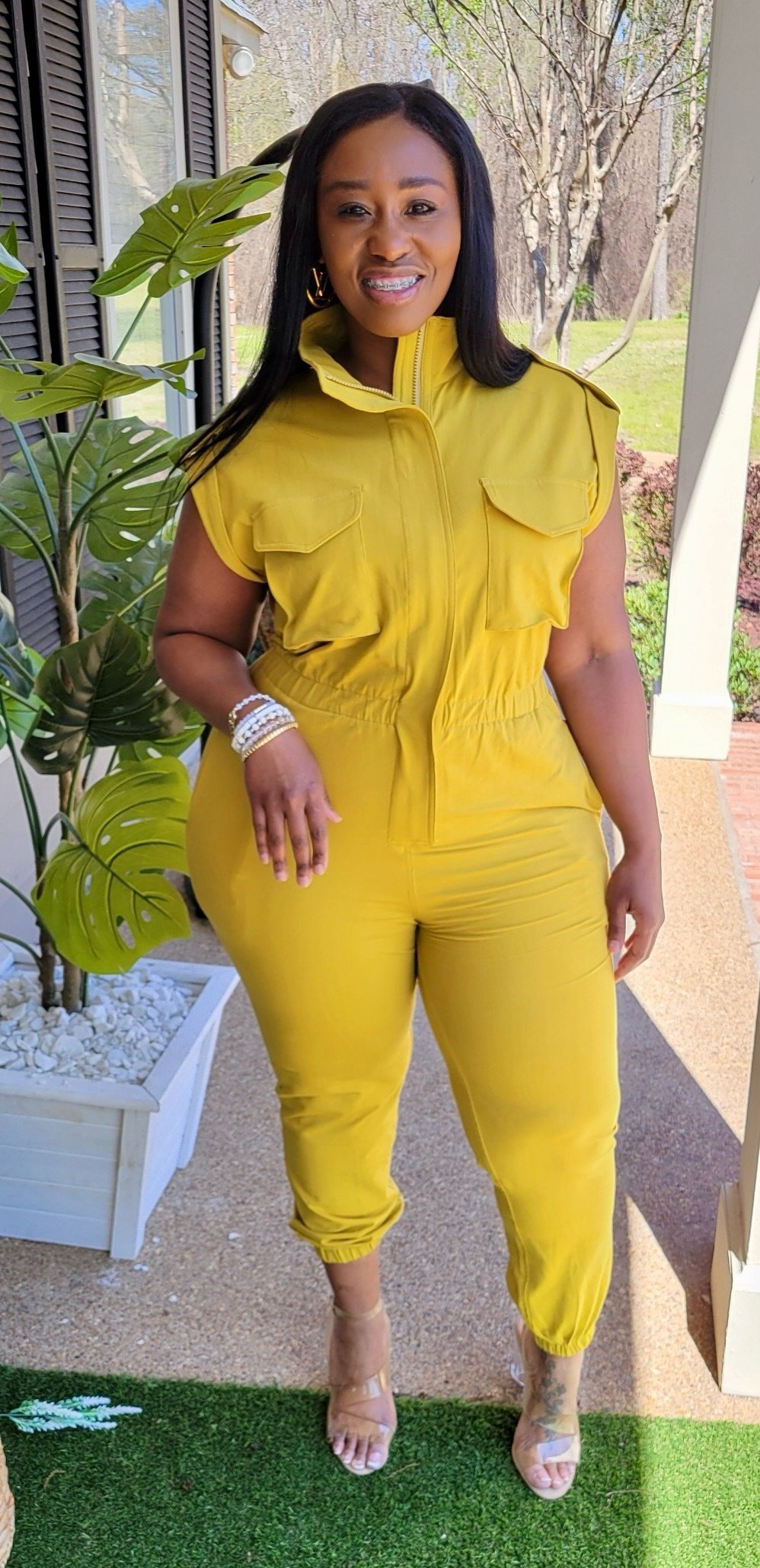 Image of Light Work Jumpsuit (Chartreuse) 