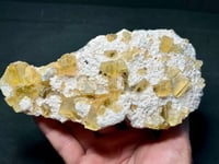 Image 2 of Barite & Yellow Cubic Fluorite Crystal Specimen #2417