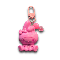 Pink Bunny Keychain