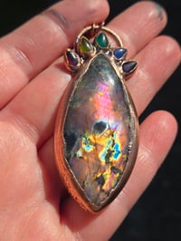 Image 3 of Electrofoemed Labradorite Rainbow Brite necklace