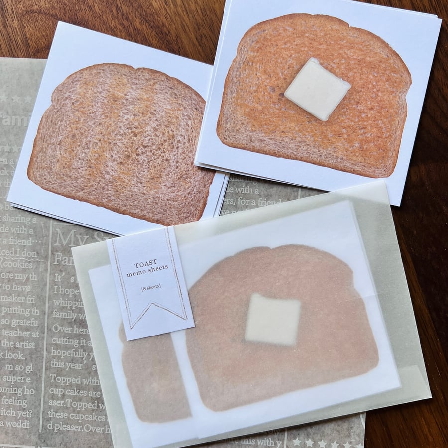 Image of 'Toast' Memo Sheets