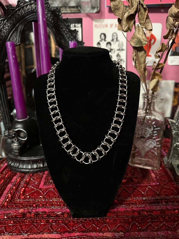Image of Ladder Link Chainmail Necklace