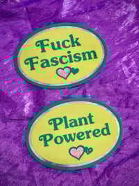 Image 3 of Plant Powered vegan sticker 