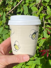 Image 1 of Travel/ Keep Cup BEE  decorated