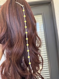 Image 2 of Solar Bubbles Beaded Hair Clip