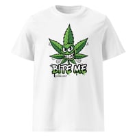 Image 1 of Bite Me Graffiti Unisex organic ribbed neck t-shirt