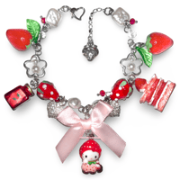 Hello Kitty Strawberry Charm Bracelet