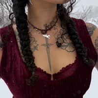 Image 5 of THE ‘LAMB MILAGRO’ GARNET NECKLACE 