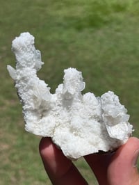 Image 2 of Quartz Stalagmite Coated With Aragonite & Clear Rhombohedral Calcite #2544